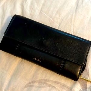 Black Fossil Wallet
